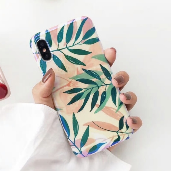 !LAST! NEW iPhone 7/8 Shiny Leaf Case - Picture 4 of 7